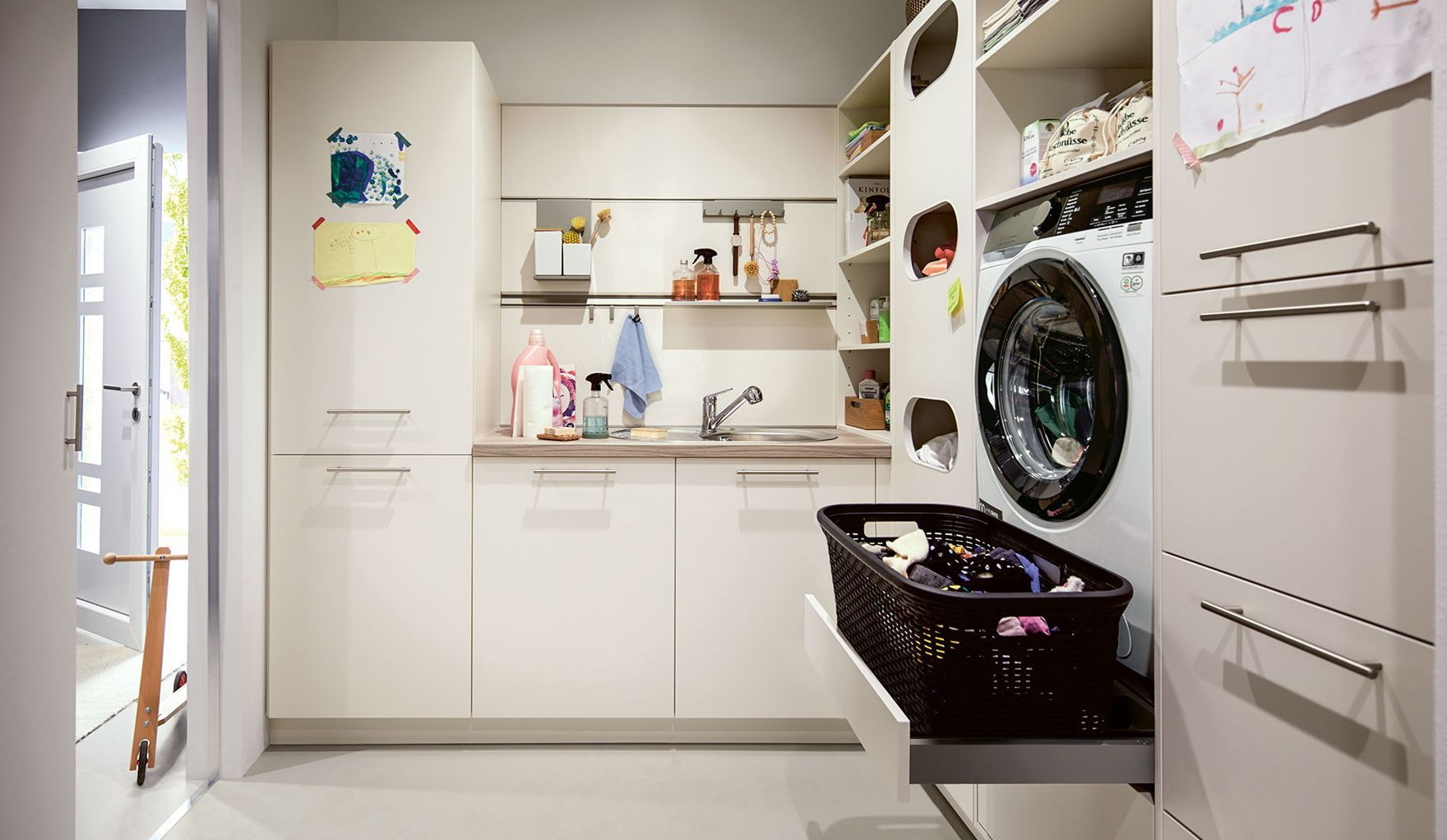 Buanderie Cuisine sur-mesure conçue et posée à Pontarlier – projet clé en main avec Yann Home Concept-28